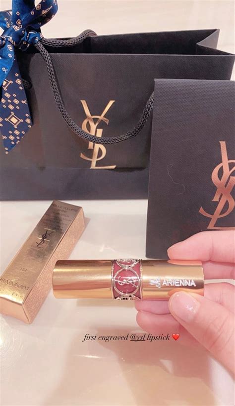 ysl lipstick name engraving price|ysl engraved lipstick canada.